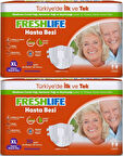 FreshLife Yetişkin Hasta Bezi Bel Bantlı XL - Ekstra Large - Extra Large 60 Adet (2PK*30)