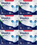 Giggles Hasta Bezi Yetişkin Emici Külot Ekstra Büyük (XL) 180 Adet (6Pk*30)