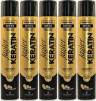 Jagler Saç Spreyi 400ML Keratinli  Keratin Strong Hold - Minarelli - Ekstra Sert (5 Li Set)