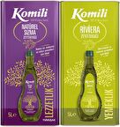 Komili Zeytinyağı 10LT Natural Ege Sızması / Riviera (Teneke) (2PK*5LT)