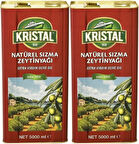 Kristal Zeytinyağı 10LT Natürel Sızma Soğuk Sıkım (Teneke) (2PK*5LT)
