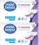 Mavi Beyaz Ped Ekstra Tekstil Yüzeyli Yetişkin Bel Bantlı Hasta Bezi Medium Orta 60 Adet