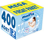 Molfix Bebek Bezi Beden:2 (3-6Kg) Mini 400 Adet Mega Fırsat Pk