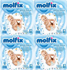 Molfix Bebek Bakım Alt Açma Örtüsü 4 Lü Set 40 Adet (4Pk*10)