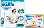 Molfix Premium Bebek Bezi Beden:4 (7-14KG) Maxi 86 Adet Ultra Fırsat Pk + 3 Adet Islak Mendil
