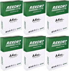 Mopak Rekort A4 80GR/M2 Fotokopi Kağıdı 3000 Adet (6PK*500)