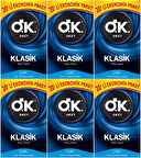 Okey Prezervatif 120 Adet Klasik Ekonomik Pk (6 Lı Set)