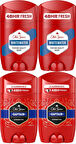 Old Spice WhiteWater & Captain Stick Roll-On Men/Erkek Deodorant 50ML (Karma 4 Lü Set)