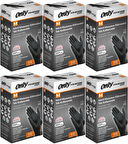Only Evo Beyond Glove Nitril Siyah Pudrasız Muayene Eldiveni 600 Lü Set M - Medium - Orta (6PK*100)