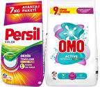 Persil Matik Toz Çamaşır Deterjanı 7KG Renkli (46 Yıkama) + 9KG Beyazlar ve Renkliler