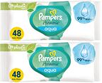 Prima Pampers Harmonie Islak Havlu Mendil Aqua Pure 48 Yaprak 2 Li Set (96 Yaprak) Organik Pamuk
