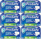 Prosafe Hasta Bezi Yetişkin Bel Bantlı Tekstil Yüzey M - Medium - Orta Boy 180 Adet (6PK*30)