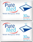 Puremed Hasta Yatak Koruyucu 90*180CM 60 Adet (2PK*30)