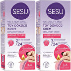 Sesu Tüy Dökücü Krem 40ML Hassas Ciltler/Sensitive (2 Li Set)