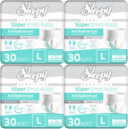 Sleepy Hasta Bezi Yetişkin Emici Külot L - Büyük - Large 120 Adet (4PK*30)
