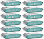 Sleepy Perine Bölgesi ve Vücut Temizleme Islak Mendil Havlu 50 Yaprak (Ebat 4XL) (12 Li Set)