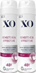 XO Deodorant 150ML Women-Kadın Sensitive & Effective (2 Li Set)