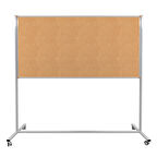 120X200 CM SABİT TEK TARAFLI- TEKERLEKLİ  AYAKLI MANTAR PANO-PAN174