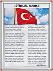 35X50 CM İSTİKLAL MARŞI PORTRE TABLO PANO (Alüminyum Çerçeve)-PAN412