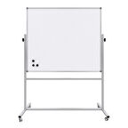 90X120 CM MIKNATIS YÜZEY  360° DÖNERLİ AYAKLI ÇİFT TARAFLI TEKERLEKLİ MOBİL YAZI TAHTASI-PAN570