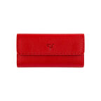 Garbalia Paris Hakiki Deri Saraç Dikişli Telefon Bölmeli Kadın Portföy Cüzdanı