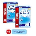 Aptamil 1 Bebek Sütü Kutu 900 gr 2 Adet