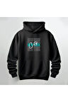 New York City Yazılı Kapüşonlu Sweatshirt Hoodie Kalın Kumaş 3 İplik Şardonlu