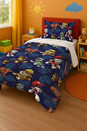 Paw Petrol Lacivert Tek Kişilik Yorgan ve Yastık Kılıfı