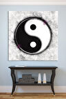 Yin Yang Tablo Siyah Kanvas Tablo