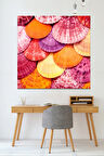 Renli Deniz Kabukları Kanvas Tablo