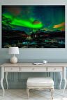 Kuzey Işıları Dekoratif Kanvas Tablo