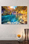 Göl Orman Doğa Tabiat Dekoratif Kanvas Tablo (7 Farklı Ölçü)