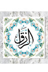 Errezzak Er Rezzak Dini Islami Hat Kanvas Tablo (8 Farklı Ölçü)