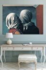 Rene Magritte The Lovers Aşıklar Sanatsal Kanvas Tablo 8 Farklı Ölçü