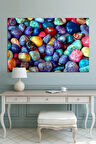 Renkli Taşlar Dekoratif Kanvas Tablo