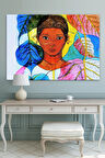 Kadın Womansr Lankalı Kadın Sanatsal Dekoratif Kanvas Tablo
