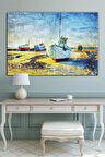 Balıkçı Tekneleri Dekoratif Kanvas Tablo