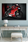Motosiklet Motorcycle Dekoratif Kanvas Tablo