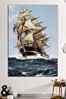 Yelkenli Deniz Sanatsal Kanvas Tablo