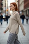 Kadın Oversize Cut Out Detaylı Siyah Triko Kazak Akrilik Fitilli Uzun Kollu Kışlık Kombinlerinize