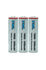 3 Adet TNL 18650 2000mAH 3.7V 30A Discharge Li-ion Başlıksız Şarjlı Pil