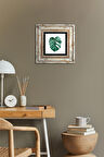 Yaprak Taş Duvar Tablosu Çerçeveli Duvar Dekoru Wall Art