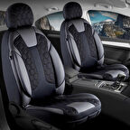 Kia Sorento Lüx Deri Detaylı Oto Koltuk Kılıfı Ön Arka Takım Cyrus SİYAH