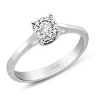 0.14 Ct. Modern Tasarım Coronet Tektaş Yüzük