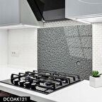 PRATİK DEKOR 60x52 cm Cam Ocak Arkası Koruyucu Ankastre Arkası Koruyucu | Su Damlası