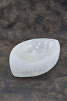 Enerji Çanağı Beyaz Selenit Oval Kase 45OV