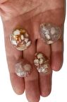 Flower Agate Çiçek Akik 50 Gram Tamburlu Parçalar 631