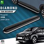 S-Dizayn Peugeot 3008 Diamond Krom Yan Basamak 183 Cm 2009-2016 A+ Kalite