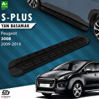 S-Dizayn Peugeot 3008 S-Plus Siyah Yan Basamak 183 Cm 2009-2016 A+ Kalite