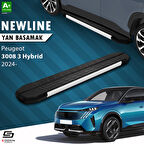 S-Dizayn Peugeot 3008 3 Hybrid NewLine Aluminyum Yan Basamak 183 Cm 2024 Üzeri A+ Kalite